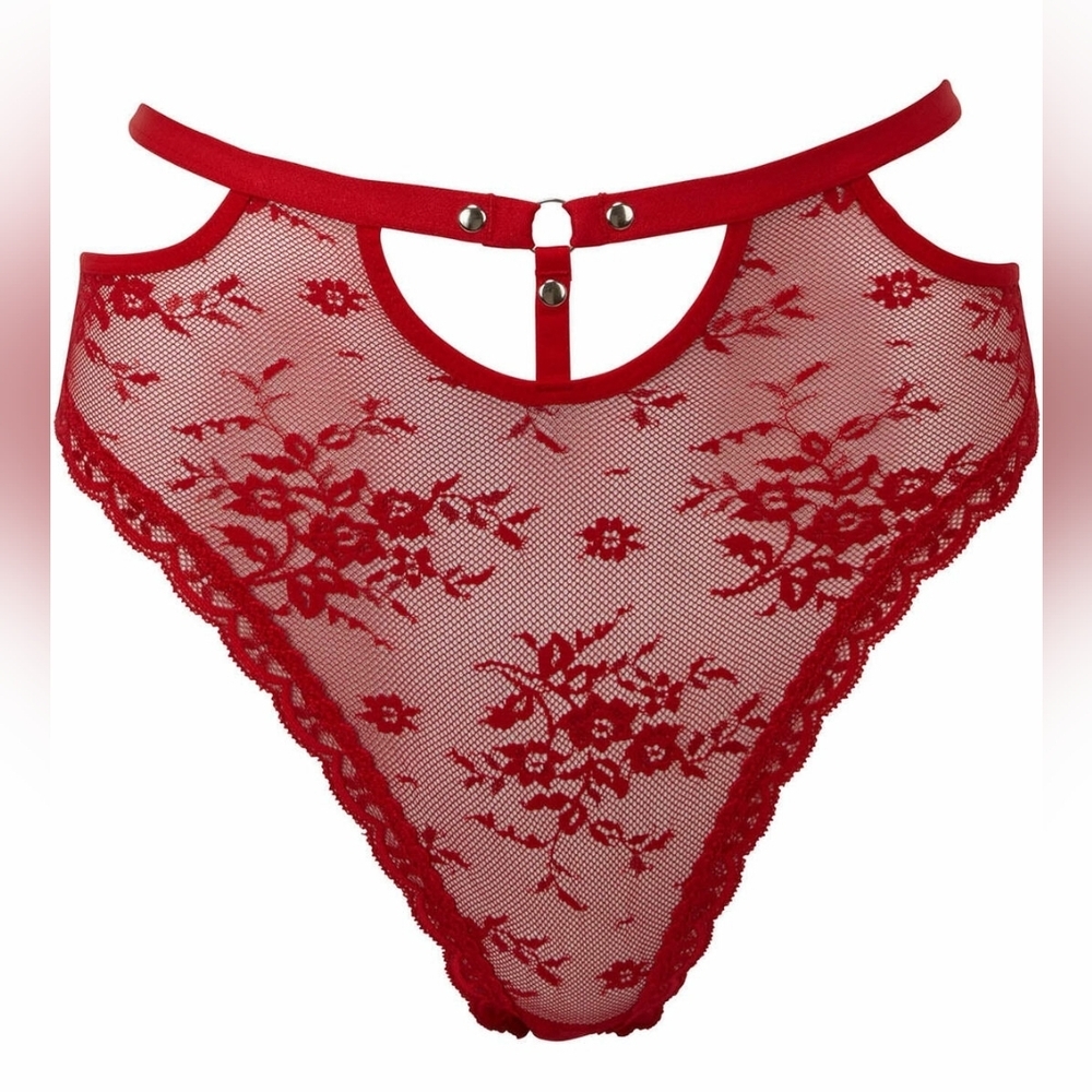Killstar Red Lace Sheer Evil Panties In Blood Red NWT